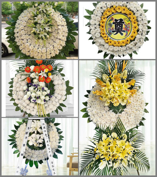 湖南永州祁阳县白水镇花桥村花圈速递